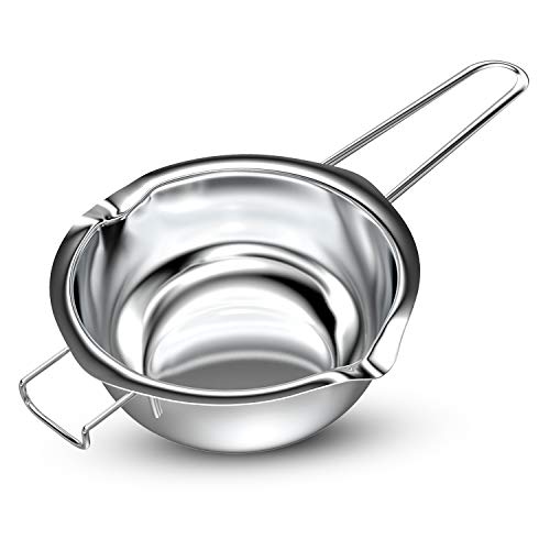 1000mL Double Boiler 304（188）Stainless Steel Universal Melting Chocolate Pot Large Insert Baking Tools Pot for Butter Chocolate Cheese Caramel 1000mL