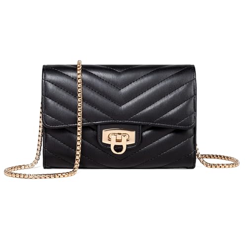 Image of YAZEKOUS Crossbody Bags Small Purse for Women Leather Phone Clutch Purses | Crossbody Purses with Card Slots Chain, Mini Sling Shoulder Cross Body Bag, Vegan Leather Phone Wallet Travel Outdoor Daily