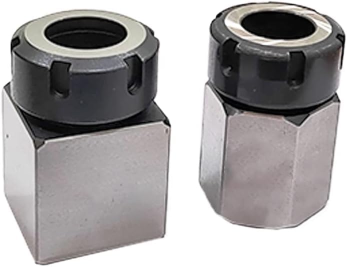 A.D. International Precision ID ground blue matched ER-32 collet chuck block adapter for CNC Lathe (Set of Both)