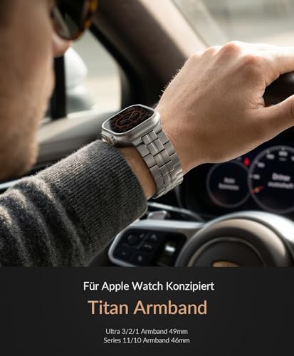 Bracelet en titane Apple Watch Ultra 3 premium dlc