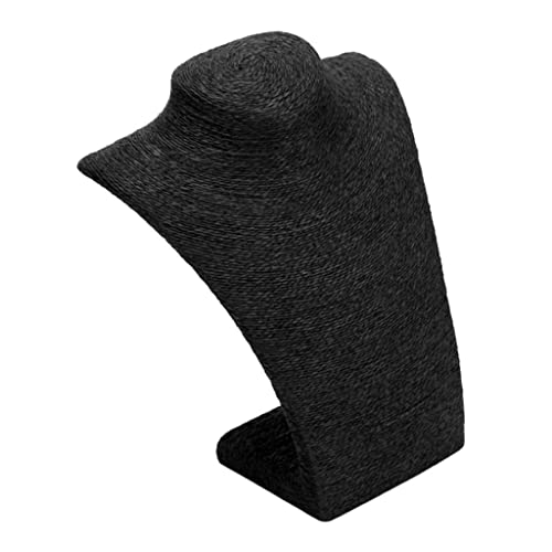AWHAO Présentoir à Colliers élégant pour Présentoir à Colliers, Porte-Support pour Buste, Haut de Gamme, Noir, s