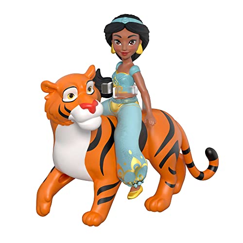 Disney Princess Toys, Princess Jasmine Posable Small Doll and Rajah Tiger Inspired by the Disney Movie Aladdin, Gifts for Kids HLW83 - Image 3