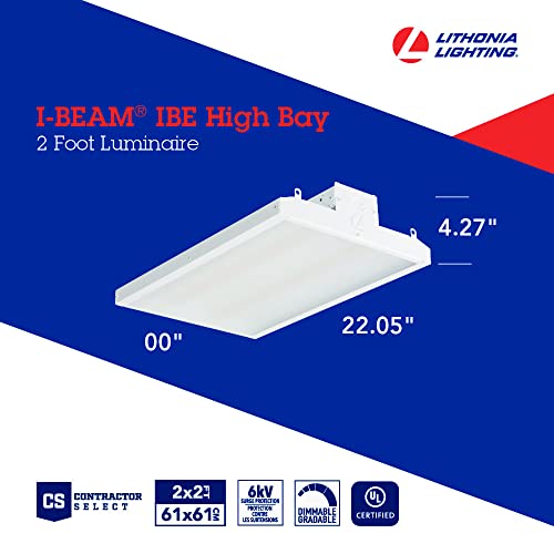 Image of Lithonia Lighting I-BEAM LED High Bay Light, Dimmable, 12000 Lumens, 4000K