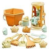 Juego de juguetes de playa para niños, lata de arena