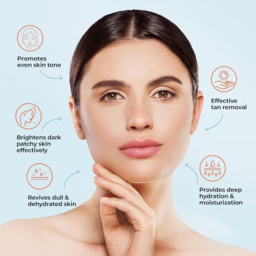 Image of Oxylife Salon Professional Detan Brightening & Lightening Tan Removal Pack - 500g | Instant Tan Removal & Sun Protection | With Milk, Honey & Kojik | Dermatologically Tested | Instant & Long Lasting Glow | For All Skin Types.