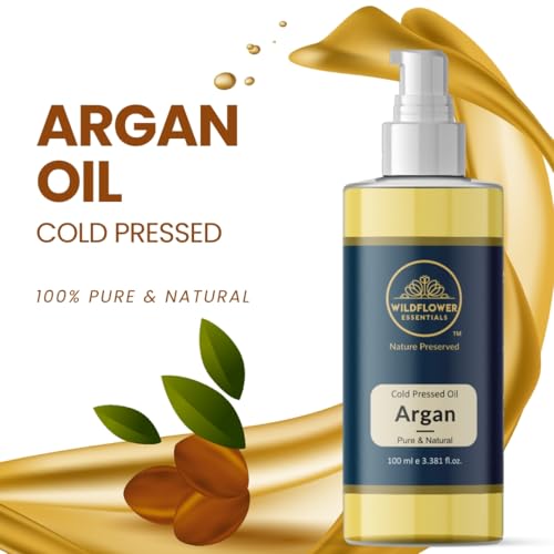 Image of Argan Oil Cold Pressed for Face, Hair, Skin, Nails Moisturising & Hyrdrating For All Skin & Hair Types 100% Pure & Natural 100 ml