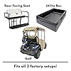 Golf Cart Cover – Fits Club Car Onward, DoorWorks fits Golf Bags, Utility Boxes, Rear Facing Seats Precedent and Tempo Sunbrella Canvas Hinged Door Golf Cart Enclosures Jet Black