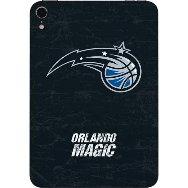 Skinit Decal Tablet Skin Compatible with iPad Mini 7 (2025) - Officially Licensed NBA Orlando Magic Black Secondary Logo Design