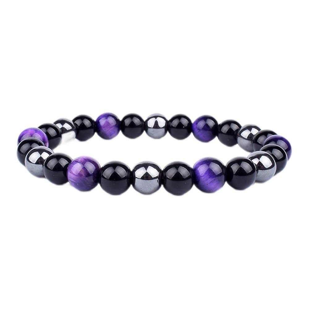 Bracelet magnétique oeil de tigre contre le stress quotidien - 4