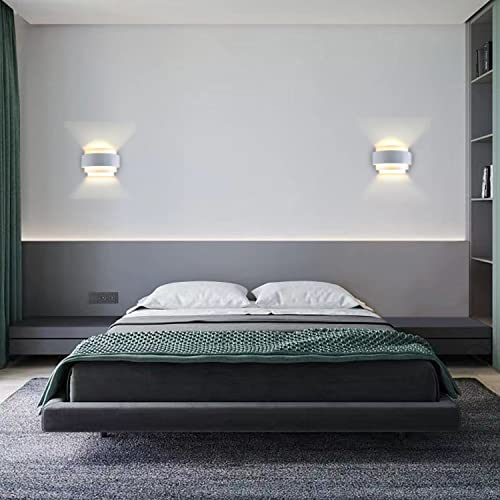 Lightinthebox Modern Wall Sconce Indoor Wall Light Fixture Half Moon Metal Wall Lamp White For Stair Hallway Home Theatre Bedroom (1Pcs) #TOP6