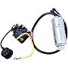 QP2-15/D Refrigerator Starter+Round Protector+3uf Refrigerator Capacitor, Compressor Overload Starter Compatible for Haier Refrigerator Replacement Accessories