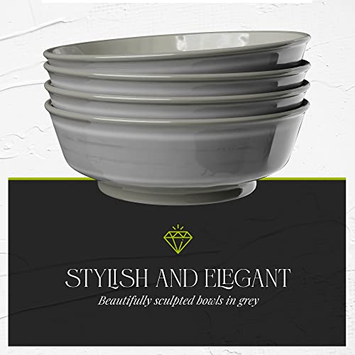 American Atelier Fifth Avenue Melamine Bowls, Set Of 4, Break & Chip Resistant, Durable, & Kid-Friendly Dinnerware Set, Indoor & Outdoor Use, 7-Inch Lightweight Cereal Bowls For Everyday Use  thumb #2