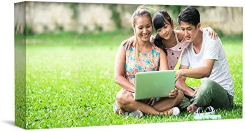 EasyRota Create Personalized Wall Art with Your Photo on Canvas - Custom Canvas Prints for Family - Personalized Canvas Pictures for Wall to Print Framed (36" X 18")