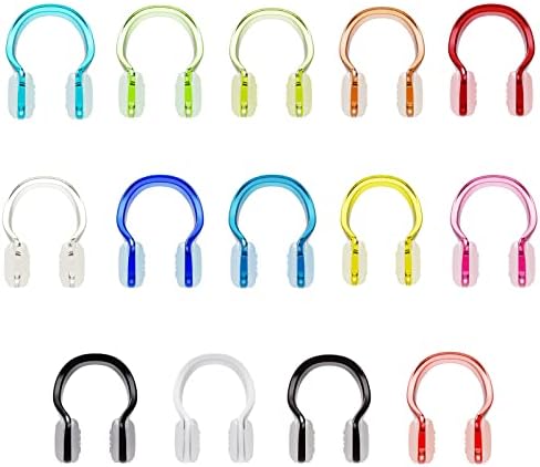 Swimming Nose Clip, 14 Packs Swim Nose Plugs with Waterproof Sili...