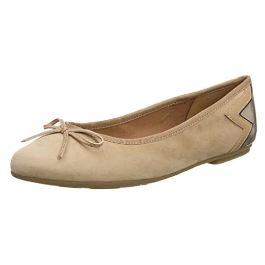 Tommy Hilfiger Elevated Suede Ballerina, Bailarinas para Mujer, Marrón (Silky Nude 297), 37 EU