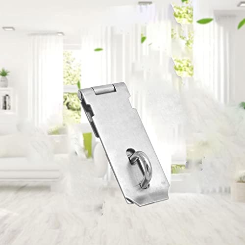 Serrure de porte en acier inoxydable loquet d'agrafe pour cadenas de ménage et boîte en bois