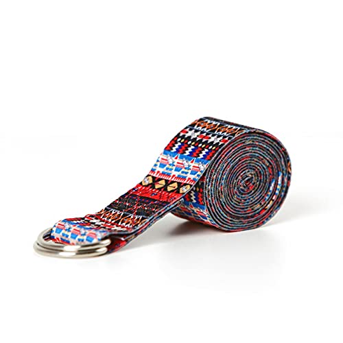 Cinto Faixa de Alongamento Estampado (Fita Strap) - Yoga, Pilates e Flexibilidade - Inca