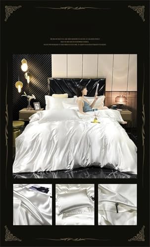 Draps de lit en satin lavable en machine pour protéger peau et cheveux - 7