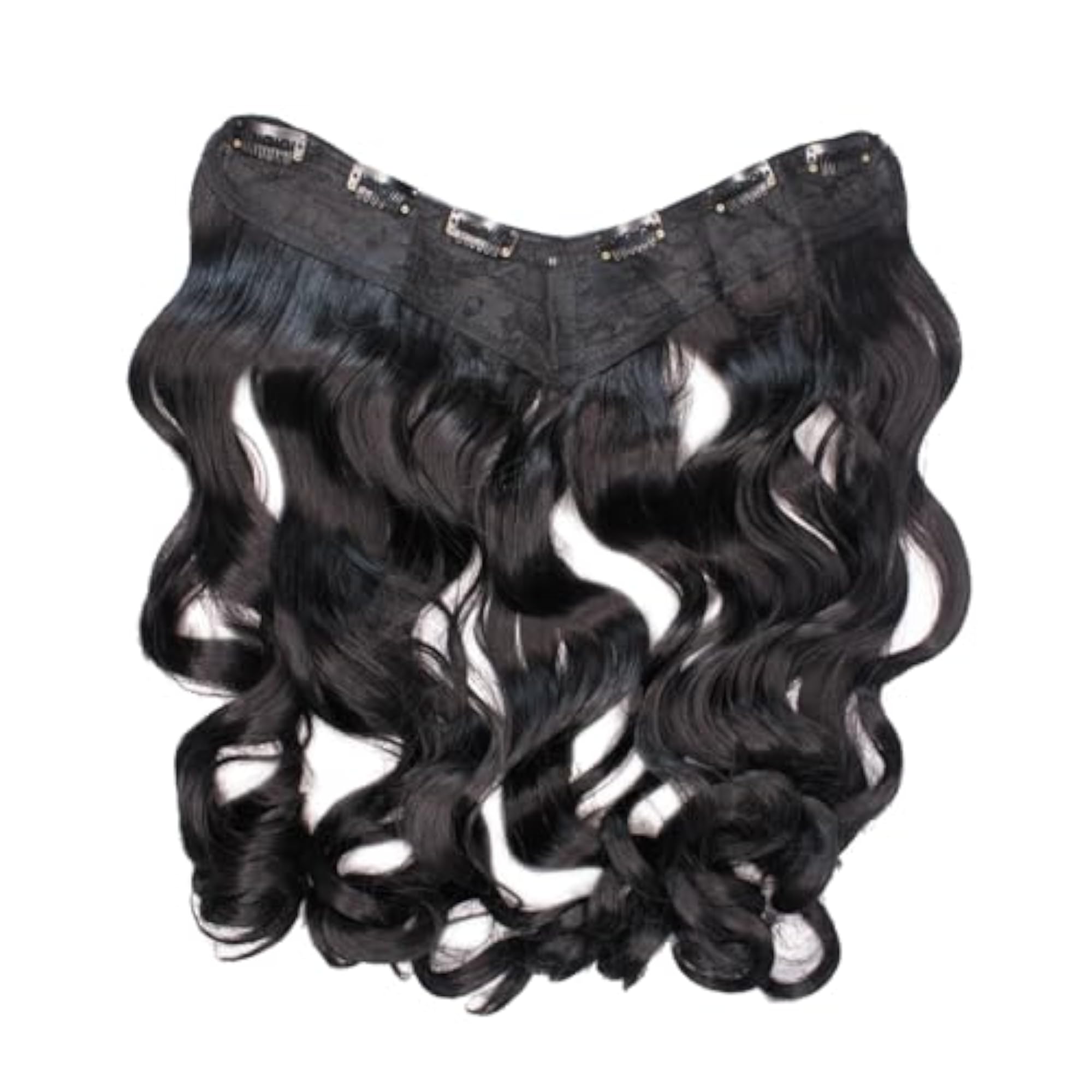 Synthetic Long Curly Hair Extension for Women, Instant Length