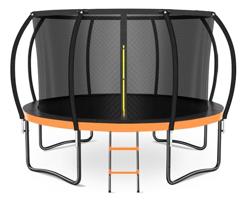 Zevemomo 12FT Trampoline Outdoor, 12 FT Trampoline & Adults