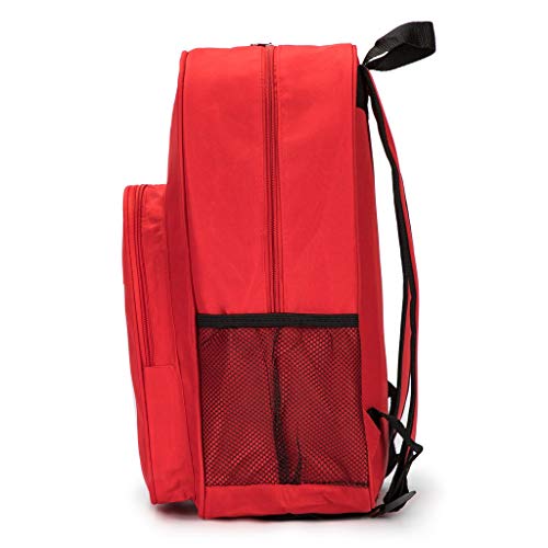 Jipemtra zaino di pronto soccorso vuoto di pronto soccorso, zaino medico di primo soccorso, zaino per il primo soccorso per campeggio, escursionismo, trekking, avventure domestiche, Rosso #1.