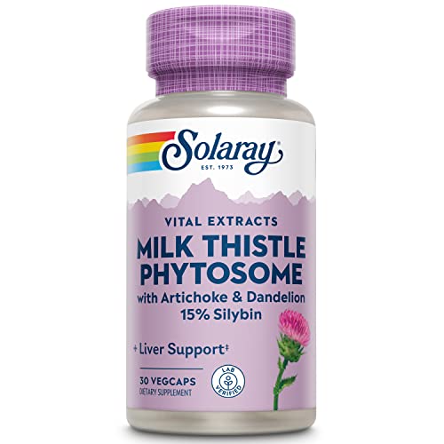 Solaray Milk Thistle Phytosome Supplement, 200mg, 30 Count