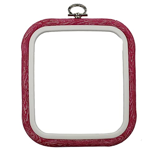 Nurge Bordado Flexi Aro cuadrado Punto de Cruz Exhibición Rosa #2 18cm x 20cm Cover