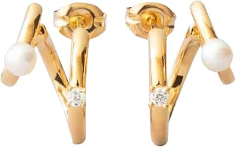 JOUETE ジュエッテダブルピアス　ジルコニア ジルコニア ダブルピアス コンビカラー（075054） ｜ women