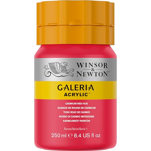 Image of Winsor & Newton Galeria Acrylic Color Tube, 250ml, Cadmium Red Hue