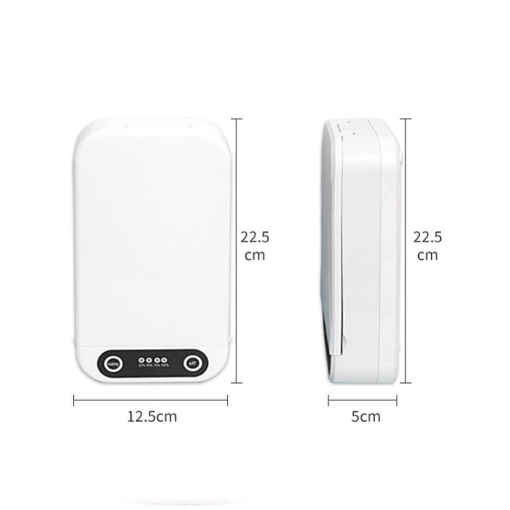 TopHomer Boîte désinfectante à lumière UV, multifonction pour téléphone portable, clés, masque, fonction d'aromathérapie, chargement USB, blanc