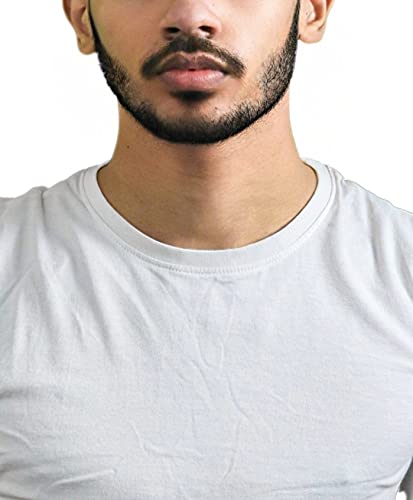 Image of Men's Cotton Round Neck Half Sleeve Plain T-Shirt
