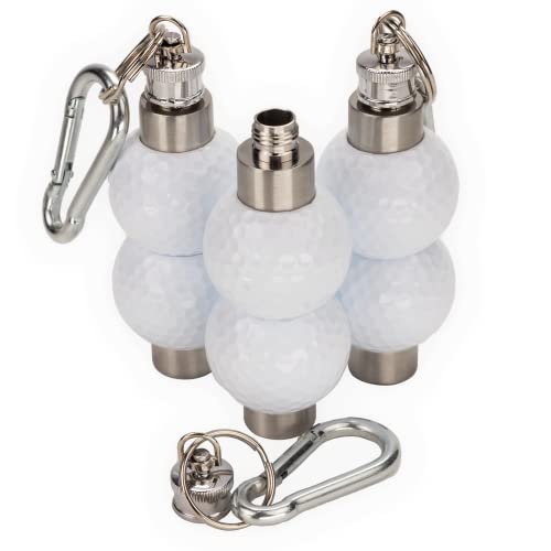 Golf Flask made from real Golf Balls, Keychain & Carabiner