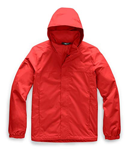 THE NORTH FACE Men's Resolve Waterproof Jacket, Fiery Red, Small
