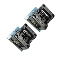 Aihasd 2PCS SOP8 to DIP8 Narrow Programmer Adapter Socket Converter for Programming IC Test