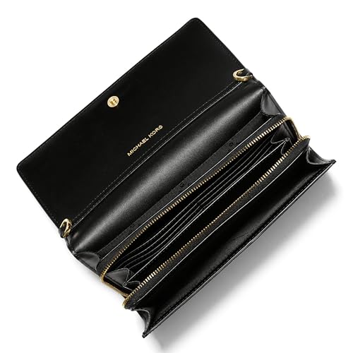 Michael Kors Jet Set Reise-Multifunktionstelefon-Umhängetasche, Schwarz, Schwarz – Ansicht 2