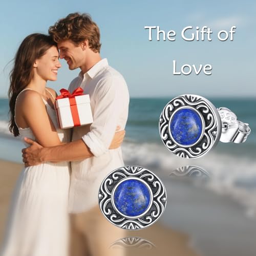 Pierre de lune boucles d'oreilles argent 925 cadeau idéal femme
