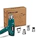 PRULDE Heat Gun, Dual Temperature Settings 752℉-1112℉Hot Air Gun Kit with 4 Nozzles for Crafts, Shrink Wrapping/Tubing, Paint Removing (HG0080)