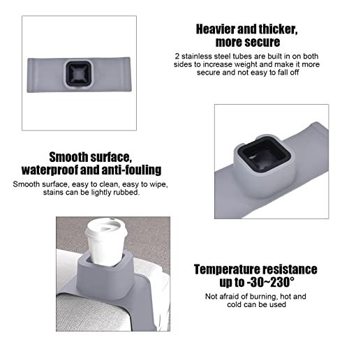 Posavasos para brazo de sofá y sillones reclinables gris 6