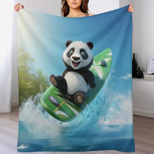 Couverture panda flannel lavable pour éliminer les nuits froides - 2