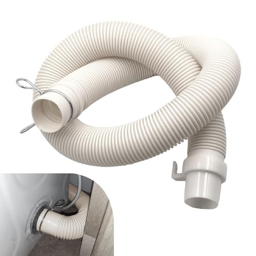 KKLM 洗濯機用ホース 交換 0.8m 自動洗濯機排水 防臭・抗菌機能付き 自動洗用排水ホース 0.8m 水漏れ防止 交換品