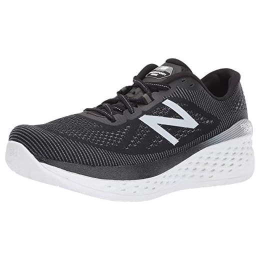 New Balance Men's Fresh Foam More V1 Running Shoe, Black/Orca, 10 W US