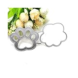 Bianriche Fustelle in metallo a forma di zampa di gatto, stencil per goffratura, strumento...