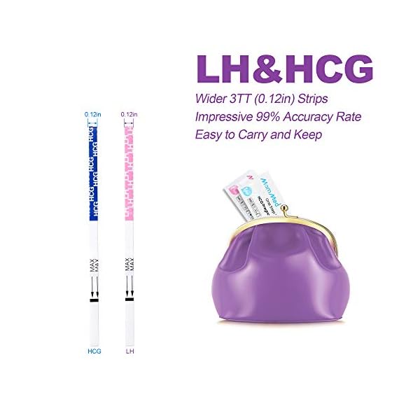 MOMMED Ovulationstest Kit HCG15-LH40, 15 Schwangerschaftstests und 40 Ovulationstests mit 55 Urinbechern Zuverlässiger… – Bild 7