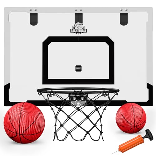 HYES 24' x 16' Großer Basketballkorb Indoor für Kinder, Basketball Korb...