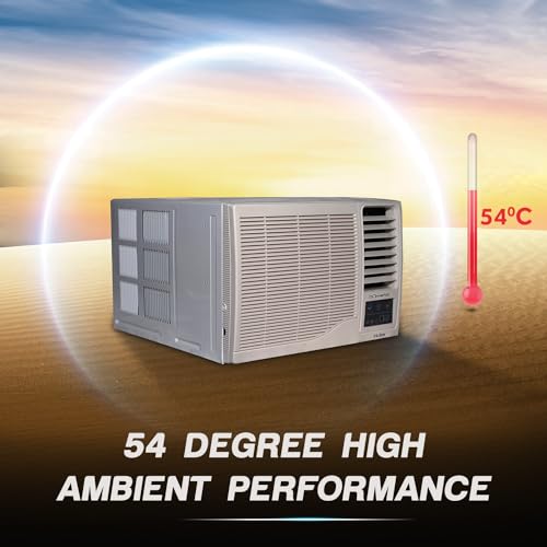 Image of Haier 1.5 Ton 3 Star Twin Inverter Side Flow Window AC (Copper, Turbo Mode, Anti Bacterial Filter, Cools at 54C Temp, Long Air Throw - HWU18I-AOW3BN-INV,White)