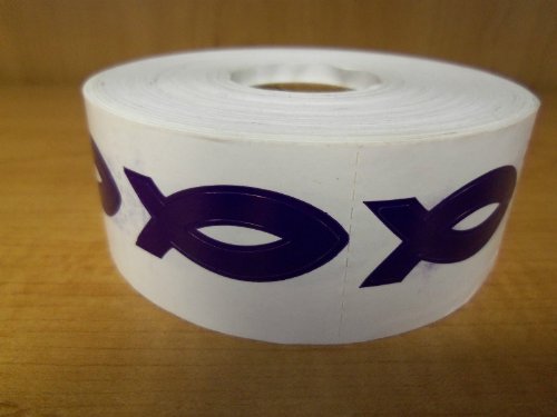 Perforated Jesus Tanning Stickers, Roll of 1000