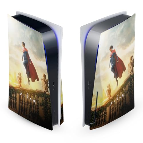 Autocollant de jeu PS5 anti-rayures vinyle Supergirl pour protéger la console PlayStation 5