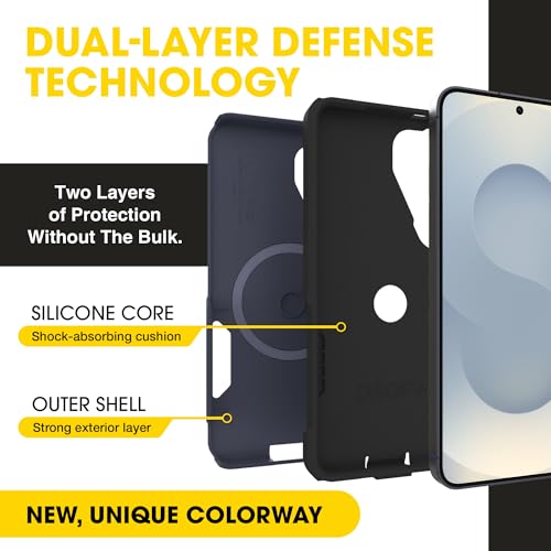 Image of OtterBox Samsung Galaxy S26 - Commuter Series Magnetic Case - Coronet Night | 3X Military Drop Protection - Dual-Layer Design - Magnetic Fast Charge - Raised Edges - Port Covers