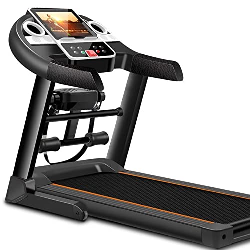 Image of Treadmill New Home Folding Silent Blue Screen Or Color Screen Electric Fitness Equipment Treadmill