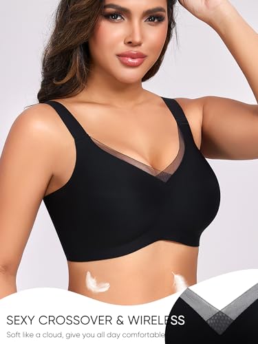 Gailife Crossover Bras for Women No Underwire Wireless Bralettes Seamless Supportive T Shirt Everyday Bras3